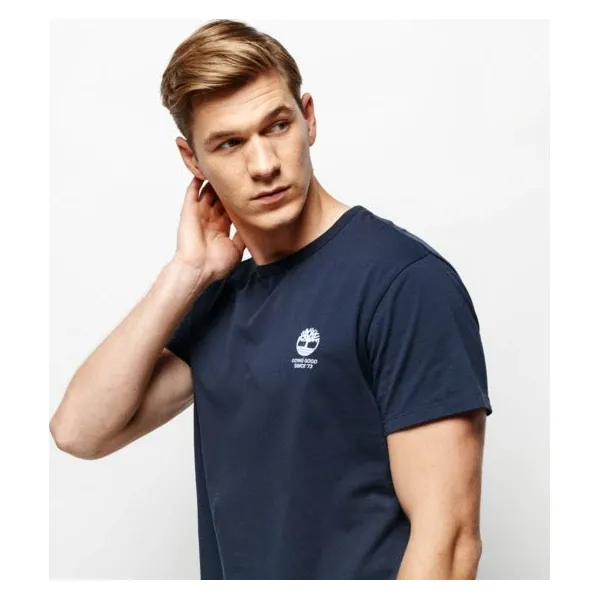 Timberland Koszulka Ss Ss Working Ad Inspired Tee , granatowy, rozmiar M. Niebieskie koszulki męskie Timberland, m, bez wzorów, z bawełny, bez kołnierzyka, bez rękawów. W wyprzedaży za 119,99 zł.