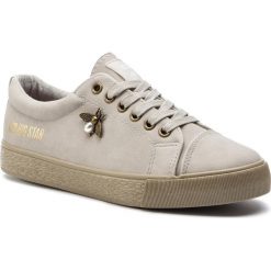 Tenisówki BIG STAR - DD274869 Grey. Szare półbuty damskie BIG STAR, bez wzorów, z gumy, bez zapięcia. Za 109,00 zł.