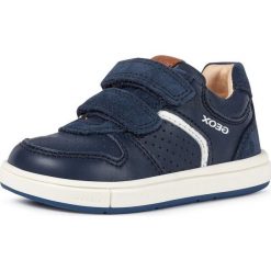 Geox tenisówki chłopięce TROTTOLA B0243A_08522_C4002 26 ciemnoniebieski. Niebieskie buty chłopięce sportowe Geox, ze skóry, bez zapięcia. Za 279,00 zł.