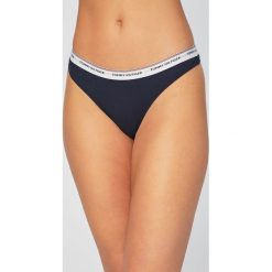Tommy Hilfiger - Stringi (3-pack). Niebieskie majtki damskie TOMMY HILFIGER, s, z elastanu. W wyprzedaży za 129,90 zł.