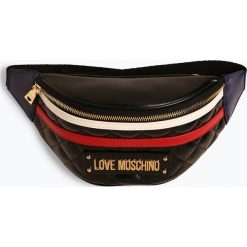Love Moschino - Saszetka damska, czarny. Czarne saszetki damskie Love Moschino, w paski, eleganckie, bez dodatków. Za 449,95 zł.
