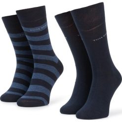 Zestaw 2 par wysokich skarpet unisex TOM TAILOR - 9545 Str. Dark Navy 545. Niebieskie skarpetki damskie z elastanu. Za 35,00 zł.