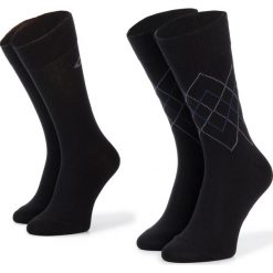 Zestaw 2 par wysokich skarpet unisex CAMEL ACTIVE - 6461 Black 610. Czarne skarpetki damskie Camel Active, bez wzorów, z elastanu. Za 35,00 zł.