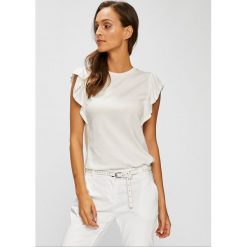 Answear - Top. Szare topy damskie ANSWEAR, l, z bawełny, z okrągłym kołnierzem. W wyprzedaży za 47,90 zł.