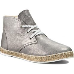 Espadryle NEŚCIOR - 098-A Szary 03. Szare espadryle damskie marki Neścior, ze skóry, na płaskiej podeszwie. W wyprzedaży za 179,00 zł.