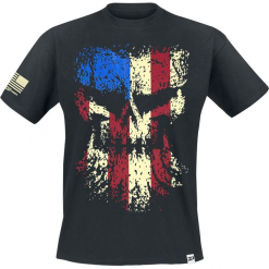 Diesel Power Gear Grunge Skull T-Shirt czarny. Czarne t-shirty męskie z nadrukiem Diesel Power Gear, l, z okrągłym kołnierzem. Za 99,90 zł.