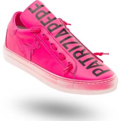 SNEAKERSY Patrizia Pepe. Różowe sneakersy damskie ze skóry. Za 593,40 zł.
