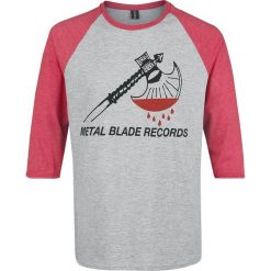 Metal Blade Axe Logo Koszulka Raglan szary/czerwony. Szare koszulki męskie marki Metal Blade, l, bez wzorów, bez kołnierzyka, bez rękawów. Za 99,90 zł.