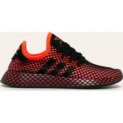 Adidas Originals - Buty Deerupt Runner. Czerwone buty sportowe damskie adidas Originals, bez wzorów, ze skóry, sportowe. W wyprzedaży za 359,90 zł.