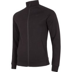 Bluza męska BLM304 - głęboka czerń. Czarne bluzy męskie 4f, m, bez wzorów, z bawełny, bez kołnierzyka, bez rękawów, bez kaptura. Za 139,99 zł.