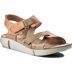 Sandały CLARKS - Tri Clover 261326584 Pink Combi. Różowe klapki damskie marki Clarks, bez wzorów, ze skóry, bez obcasa. W wyprzedaży za 259,00 zł.