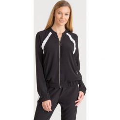 BLUZA Liu Jo Sport. Czarne bluzy sportowe damskie s, z aplikacjami, z materiału. Za 400,00 zł.
