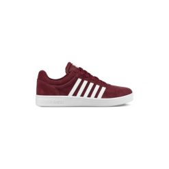 Buty K-Swiss Court Cheswick Sde. Czerwone trampki męskie K-SWISS, bez wzorów, bez zapięcia. Za 119,77 zł.