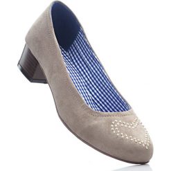 Czółenka bonprix brunatny. Pomarańczowe buty ślubne damskie marki bonprix, na obcasie. Za 59,99 zł.