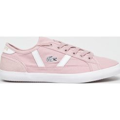 Lacoste - Buty Sideline. Różowe buty sportowe damskie Lacoste, bez wzorów, ze skóry, sportowe. W wyprzedaży za 239,90 zł.