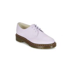 Derby Dr Martens 1461. Fioletowe półbuty damskie Dr. Martens, bez wzorów, bez obcasa, bez zapięcia. Za 511,20 zł.