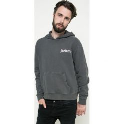 Review - Bluza. Czarne bluzy męskie rozpinane marki Review, l, z bawełny, z kapturem. W wyprzedaży za 99,90 zł.