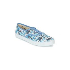 Buty Victoria INGLES PALMERAS. Niebieskie trampki i tenisówki damskie Victoria, bez wzorów, bez zapięcia. Za 97,30 zł.