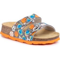 Klapki SUPERFIT - 6-00111-21 M Grau. Szare sandały chłopięce Superfit, ze skóry ekologicznej, bez zapięcia. Za 109,00 zł.