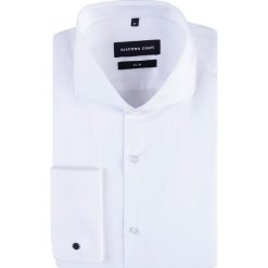 Koszula SIMONE KDBS000707. Białe koszule męskie Giacomo Conti, na lato, m, bez wzorów, z bawełny, eleganckie, z włoskim kołnierzykiem, z długim rękawem. Za 249,00 zł.