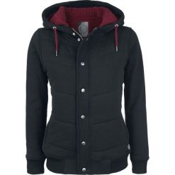Bluzy damskie: RED by EMP Stitched Sweatjacket Bluza z kapturem rozpinana damska czarny