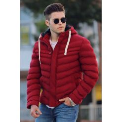 Kurtka męska ROBERT RED. Czerwone płaszcze męskie Kurtka męska ROBERT RED, na zimę, s, bez wzorów, bez kaptura. W wyprzedaży za 189,00 zł.