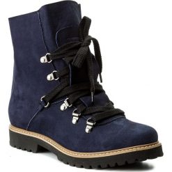 Botki damskie lity: Botki EKSBUT - 67-4744-G70-1G Granatowy