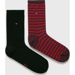 Tommy Hilfiger - Skarpetki (2 pack). Brązowe skarpetki damskie TOMMY HILFIGER, bez wzorów, z elastanu. W wyprzedaży za 34,90 zł.