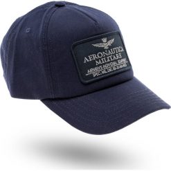 CZAPKA Z DASZKIEM Aeronautica Militare. Niebieskie czapki męskie Aeronautica Militare, z aplikacjami, z bawełny. Za 169,00 zł.