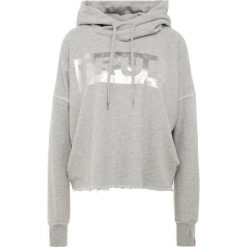 True Religion CROPPED HOODY Bluza z kapturem grey marl. Szare bluzy damskie marki True Religion, xl, bez wzorów, z bawełny, bez rękawów, z kapturem. Za 719,00 zł.
