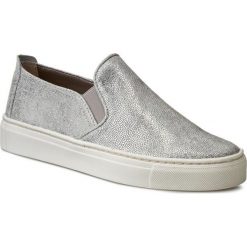 Tenisówki THE FLEXX - Sneak Name B108/02 Silver. Szare półbuty damskie skórzane The Flexx, bez wzorów, bez zapięcia. W wyprzedaży za 209,00 zł.