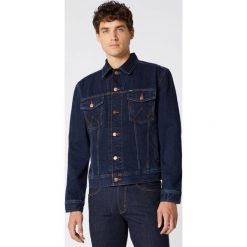Wrangler Kurtka Niebieski. Niebieskie płaszcze męskie Wrangler, na wiosnę, xl, bez wzorów, z bawełny, bez kaptura. Za 421,95 zł.