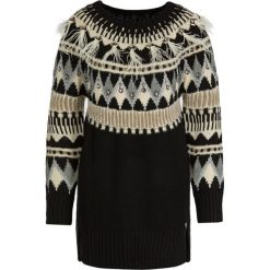 Sweter TwinSet 192TT3310. Czarne swetry damskie Twinset, l, bez wzorów, z poliesteru, klasyczne, bez rękawów, bez kaptura. W wyprzedaży za 689,00 zł.
