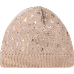 Czapka PATRIZIA PEPE - 2V8616/A1IL-B648 Beige Fly Monogram. Brązowe czapki damskie Patrizia Pepe, bez wzorów, z wiskozy. W wyprzedaży za 199,00 zł.