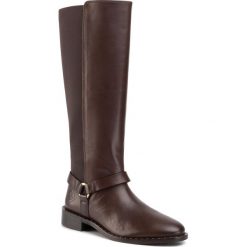 Kozaki GANT - Hampton 19581994 Brown G420. Pomarańczowe kozaki damskie GANT, ze skóry, bez obcasa, na obcasie, bez zapięcia. W wyprzedaży za 629,00 zł.