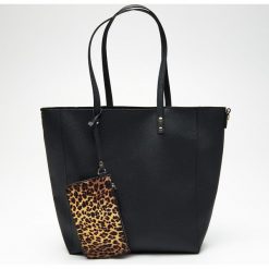 Torba shopper z etui - Czarny. Czarne etui damskie marki House. Za 89,99 zł.