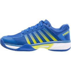 KSWISS EXPRESS LIGHT HB Obuwie do tenisa Outdoor strong blue/white/neon citron. Niebieskie buty sportowe męskie K-SWISS, z gumy, bez zapięcia, outdoorowe. Za 459,00 zł.