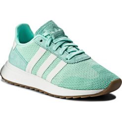 Buty adidas - Flb_Runner DB2122 Eneaqu/Ftwwht/Gum4. Zielone buty sportowe damskie Adidas, bez wzorów, ze skóry, sportowe. W wyprzedaży za 269,00 zł.