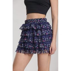 Ciemnoniebieska Spódnica Eshita. Niebieskie spódniczki damskie Renee, xl, bez wzorów, mini. W wyprzedaży za 49,99 zł.