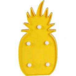 Koszule nocne i halki: Lampka nocna „Ananas” w kolorze żółtym – wys. 25,5 cm