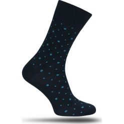 Skarpetki More - Niebieskie Groszki - Granatowe, Męskie SKMORE066051navybluedots. Niebieskie skarpetki męskie More, w grochy, z tkaniny. Za 12,90 zł.