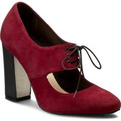 Półbuty SERGIO BARDI - Giorgia FW127279417MP 234. Czerwone półbuty damskie skórzane Sergio Bardi, eleganckie, na obcasie. W wyprzedaży za 179,00 zł.