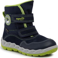 Śniegowce SUPERFIT - GORE-TEX 8-09013-80 S Blau/Grün. Niebieskie śniegowce chłopięce Superfit, bez zapięcia, gore-tex. W wyprzedaży za 269,00 zł.