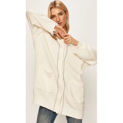 Pinko - Kardigan. Białe swetry damskie Pinko, s, z aplikacjami, z bawełny, bez rękawów, bez kaptura. Za 999,90 zł.