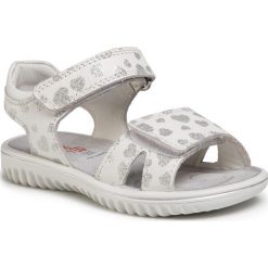Sandały SUPERFIT - 6-09004-11 M Weiss/Silber. Białe sandały dziewczęce Superfit, ze skóry, bez zapięcia. Za 249,00 zł.
