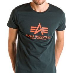ALPHA INDUSTRIES BASIC T-SHIRT > 100501353. Koszulki męskie Alpha Industries, xxl, bez wzorów, z bawełny, street, z okrągłym kołnierzem. Za 79,99 zł.