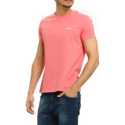 T-shirty męskie z nadrukiem: T-shirt w kolorze łososiowym