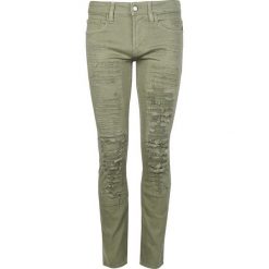 Guess Jeansy "Skinny". Zielone jeansy męskie Guess, z aplikacjami, z jeansu. Za 249,00 zł.