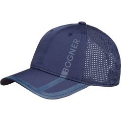 Czapka BOGNER SAMY. Niebieskie czapki męskie Bogner, z nadrukiem, z tkaniny, sportowe. Za 270,00 zł.