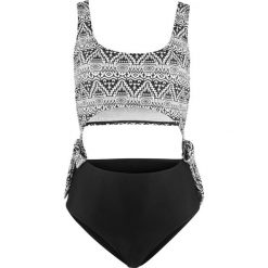 Kostium kąpielowy minimizer bonprix czarno-biały. Stroje kąpielowe damskie bonprix. Za 79,99 zł.
